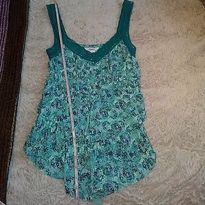 Candies turquoise tank top